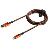 Xtorm Xtreme USB naar Lightning kabel 12W Oranje/zwart, 1,5 meter