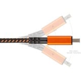 Xtorm Xtreme USB naar Lightning kabel 12W Oranje/zwart, 1,5 meter