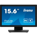 iiyama ProLite T1634MC-B1S 16" touchscreen monitor Zwart (mat), Touch, VGA, HDMI, DisplayPort