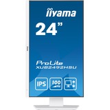 iiyama ProLite XUB2492HSU-W6 23.8" monitor Wit (mat), HDMI, DisplayPort, USB, Audio