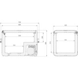 Dometic CFX3 55 koelbox Donkergrijs/lichtgrijs