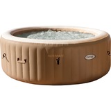 Intex PureSpa Spa Bubble Therapy wellness bruin/beige, 195 x 71 cm, incl. filterpomp, afdek- en grondzeil, dispenser