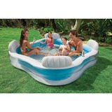 Intex Swim-Center Family Lounge Pool 229x229x66cm zwembad Wit/blauw