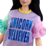Mattel Barbie Fashionistas Doll 127 - Unicorn Believer Pop Curvy
