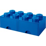 Room Copenhagen LEGO Brick Drawer 8 Blauw, opbergdoos blauw
