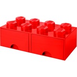 Room Copenhagen LEGO Brick Drawer opbergdoos Rood, 8 noppen