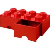 Room Copenhagen LEGO Brick Drawer opbergdoos Rood, 8 noppen