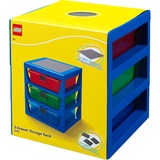 Room Copenhagen LEGO Iconic 3-Drawer Rack opbergdoos Blauw
