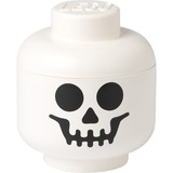 Room Copenhagen LEGO Storage Head Skelet, klein, opbergdoos Wit/zwart