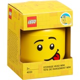 Room Copenhagen LEGO Storage Head 'Silly', mini opbergdoos Geel