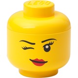 Room Copenhagen Lego Storage Head Mini - Winky, opbergdoos Geel