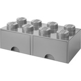 Room Copenhagen R.C. LEGO Storage Brick D. 8 dunkelgrau, opbergdoos Donkergrijs