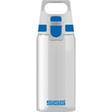 SIGG Total Clear ONE Blue 0,5 L drinkfles Transparant/blauw