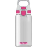 SIGG Total Clear One Berry 0,5 L drinkfles Transparant/paars