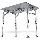 Westfield Aircolite 100 tafel Donkergrijs/aluminium