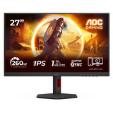 AOC 27G4ZR 27" gaming monitor Zwart/rood, 260Hz (OC), HDMI, DisplayPort