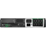 APC Smart-UPS Line Interactief 3000VA Li-ion SMTL3000RMI2UC ups Zwart/zilver, 2700 W, 2U, 8x C13 + 1x C19, SmartConnect+SmartSlot, AVR, LCD