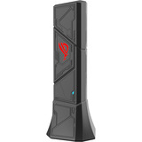 ASUS ROG USB-BE92 wlan adapter Zwart/rood