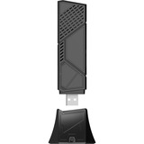 ASUS ROG USB-BE92 wlan adapter Zwart/rood