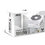 ASUS TUF Gaming Gold White Edition modulaire 1000 watt voeding  Wit, 1x 12V-2x6, 4x PCIe