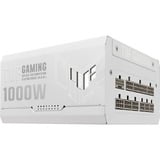 ASUS TUF Gaming Gold White Edition modulaire 1000 watt voeding  Wit, 1x 12V-2x6, 4x PCIe