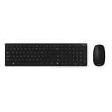 ASUS W5000 Wireless Keyboard and Mouse, desktopset Zwart, US lay-out, US-International, Rubberdome, 800 - 1600 DPI, 2.4 GHz