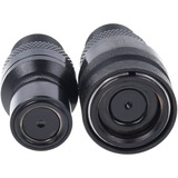 Alphacool Eiszapfen quick release set met dubbele schotfitting G1/4 IG - Deep Black verbinding Zwart (mat)