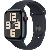 Apple Watch SE (2023) smartwatch Donkerblauw/donkerblauw, 44 mm, Sportbandje (M/L), Aluminium, GPS + Cellular