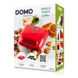 Domo Snack Party 5-in-1 snackmaker Rood