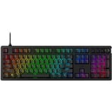 HyperX HyperX Alloy Rise RGB mechanisch gaming toetsenbord Zwart, US lay-out (QWERTY), HyperX Red, 100%, RGB leds, PBT Keycaps, hot swap