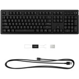HyperX HyperX Alloy Rise RGB mechanisch gaming toetsenbord Zwart, US lay-out (QWERTY), HyperX Red, 100%, RGB leds, PBT Keycaps, hot swap