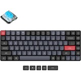 Keychron K3 Pro-H2, toetsenbord Zwart, US lay-out, Gateron Low Profile Mechanical Blue, RGB leds, 75%, Double-shot PBT, hot swap, Bluetooth 5.1
