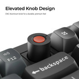 Keychron V6W-D3 8K QMK Wired Custom Mechanical Keyboard Zwart, US lay-out (QWERTY), Keychron Super Brown, 100%, RGB leds, Double-shot PBT, hot swap, 8K, Knop