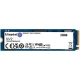 Kingston NV2 NVMe PCIe 4.0, 250 GB SSD SNV2S/250G, PCIe 4.0 x4, NVMe, M.2 2280