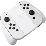 PowerA Joy-Con Comfort Grip for Nintendo Switch - White bevestiging Wit