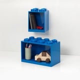 Room Copenhagen LEGO Brick Shelf Set, 4 + 8 noppen wandschap Blauw