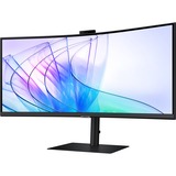 Samsung ViewFinity S6 S65VC 34" Curved UltraWide monitor Zwart, HDMI, DisplayPort, 2x USb-A, USB-B, USB-C, RJ-45