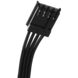 SilverStone HELA 1200R Platinum, modulaire 1200 watt voeding  Zwart, 6x PCIe