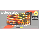 SteelSeries Apex Pro TKL Gen 3 (Steel) RGB mechanisch gaming toetsenbord Grijs, US lay-out (QWERTY), SteelSeries OmniPoint 3.0, 80% (TKL)