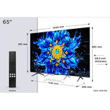 TCL 65QLED810L Mini LED 4K Ultra HD Smart TV 65" Zwart, 4x HDMI, USB-A, LAN, WiFi 5, BlueTooth