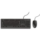 Trust Primo Keyboard & Mouse Set desktopset Zwart, US lay-out (QWERTY), Membraan, 100%