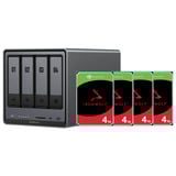 UGREEN DXP4800 Plus incl. 4x Seagate IronWolf 4 TB harde schijf nas Grijs, 1x 2,5GbE, 1x 10GbE, HDMI, USB-C