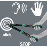 Wera Click-Torque Lock C 3 draaimomentsleutel Zwart/groen, Instelbaar, omschakelratel, Torque Lock functie, 40-200 Nm