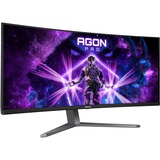 AOC AGON PRO AG346UCD 34" curved gaming monitor Donkergrijs/zwart, 2x HDMI, DisplayPort, 3x USB-A, USB-B, 175 Hz