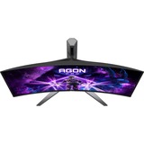 AOC AGON PRO AG346UCD 34" curved gaming monitor Donkergrijs/zwart, 2x HDMI, DisplayPort, 3x USB-A, USB-B, 175 Hz