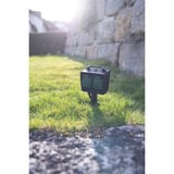 Brennenstuhl Tuincontactdoos met aardspies 1154450 4-voudige stekkerdoos Zwart, 4x stekker, 10 meter, IP44