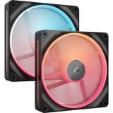 Corsair iCUE LINK LX140-R RGB Reverse Starterskit case fan Zwart, 2 stuks, 4-pin PWM
