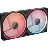 Corsair iCUE LINK LX140-R RGB Reverse Starterskit case fan Zwart, 2 stuks, 4-pin PWM