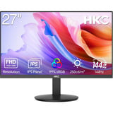 HKC V2718S IPS monitor 27" Zwart, 1x HDMI, 1x VGA, 144 Hz
