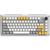 Iqunix ZX75 Gravity Wave Wireless Mechanical Keyboard Grijs, US lay-out (QWERTY), Cherry MX Blue, 75%, RGB leds, 75%, Hot-swappable, Double-shot PBT, 2.4GHz | Bluetooth 5.1 | USB-C